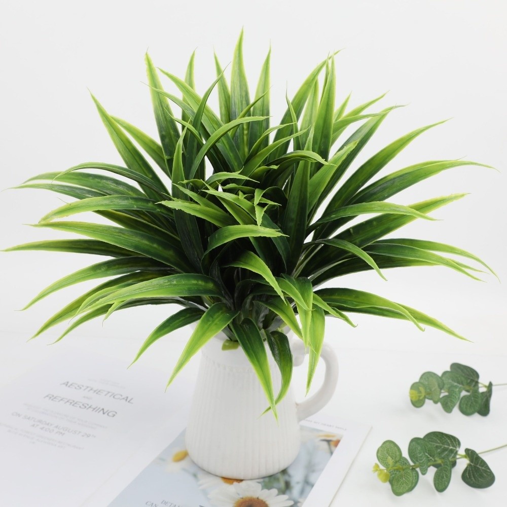 Spider Plant Hanging - Daun Anggrek Buatan Realistis 42cm DIY