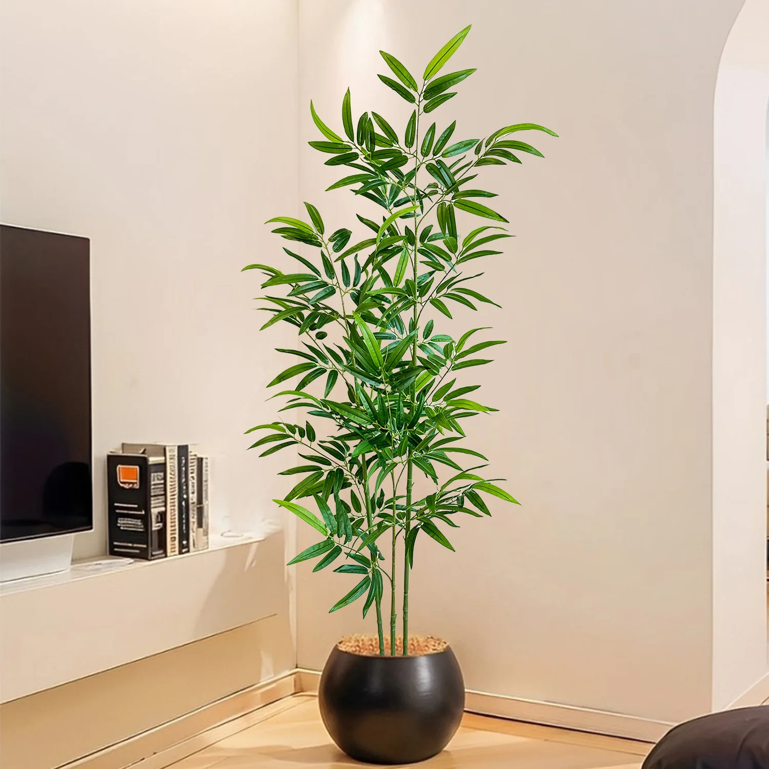 Bambu Hijau Buatan Anti-Luntur - Ficus Lyrata Tree ulasan dan harga